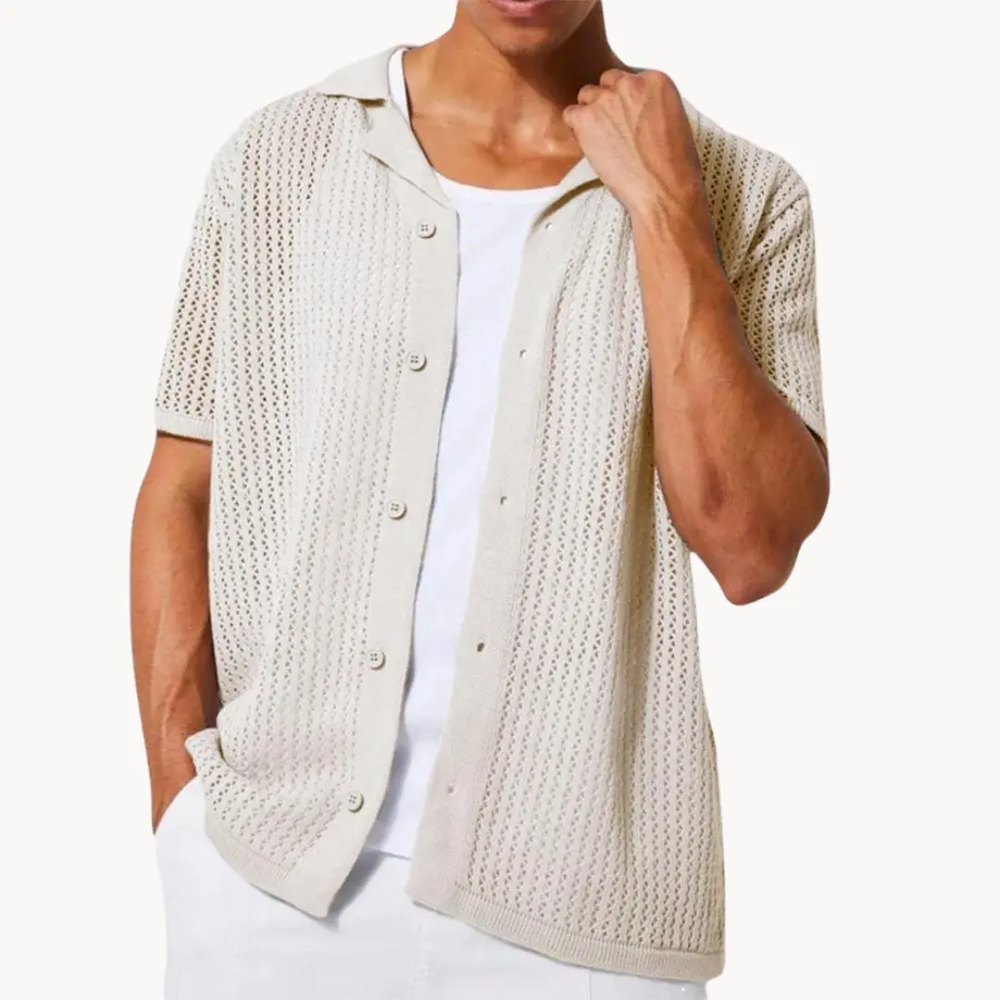 Sahara Mesh Full Placket - Polo Shirt CASA LARO