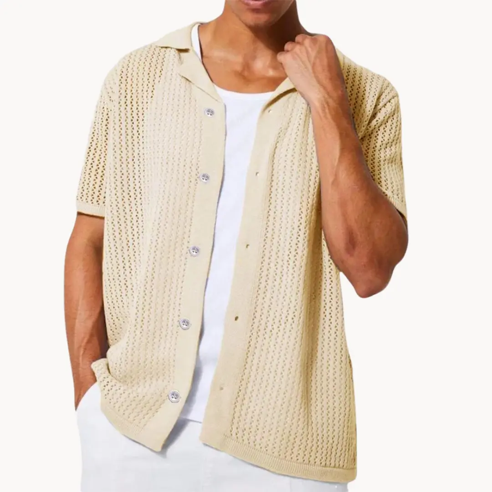 Sahara Mesh Full Placket - Polo Shirt CASA LARO
