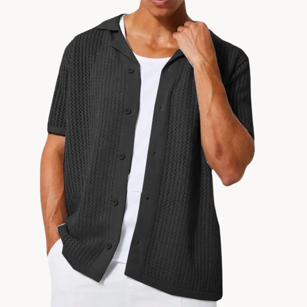 Sahara Mesh Full Placket - Polo Shirt CASA LARO