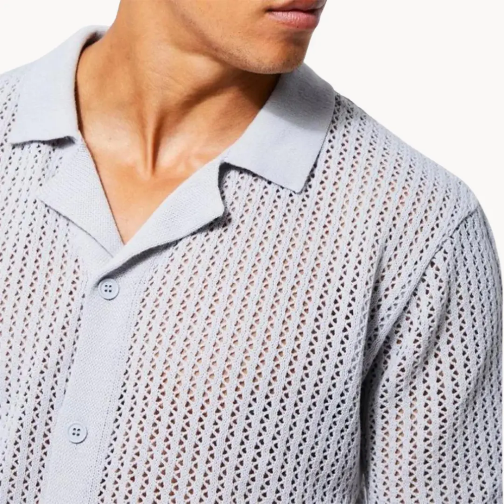 Sahara Mesh Full Placket - Polo Shirt CASA LARO