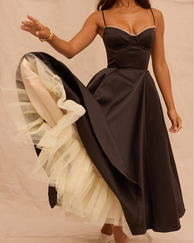Satin Slip Verona Bellezza - Midi Dress CASA LARO