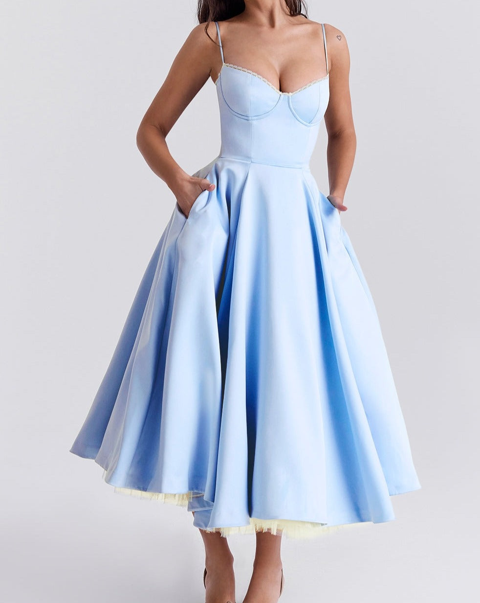 Satin Slip Verona Bellezza - Midi Dress CASA LARO