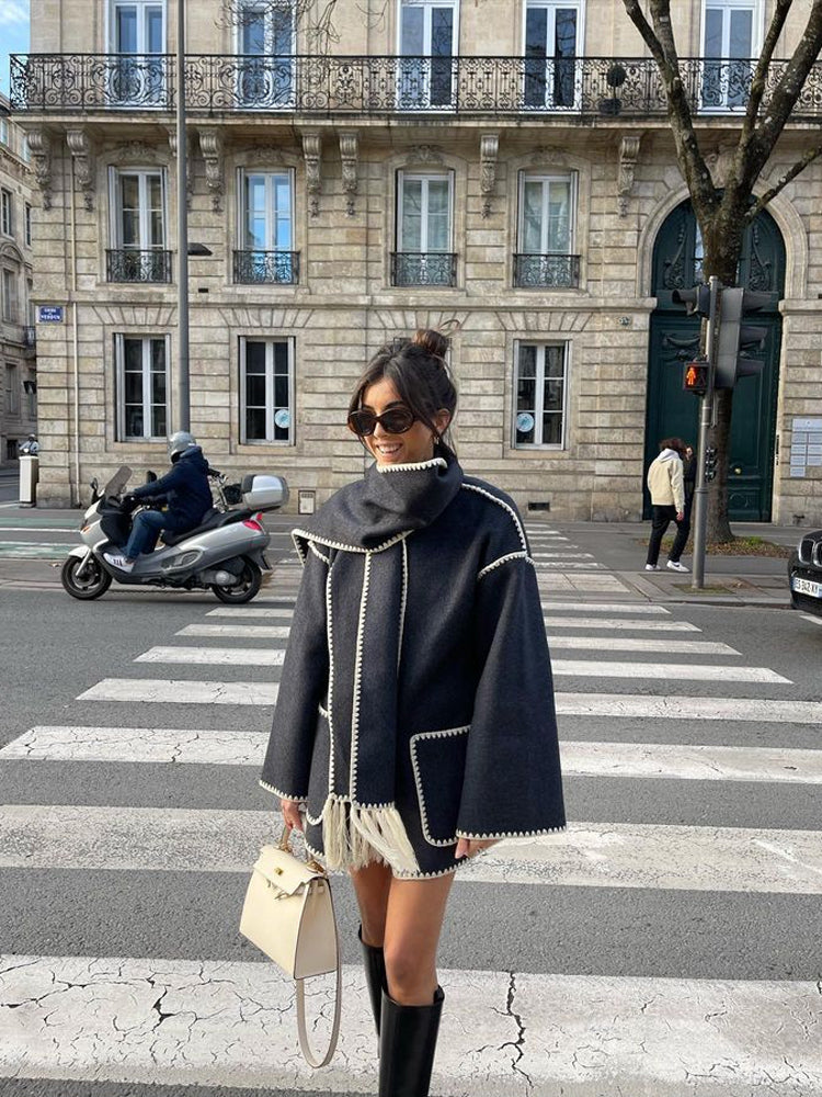 Scarf Collar - Coat CASA LARO