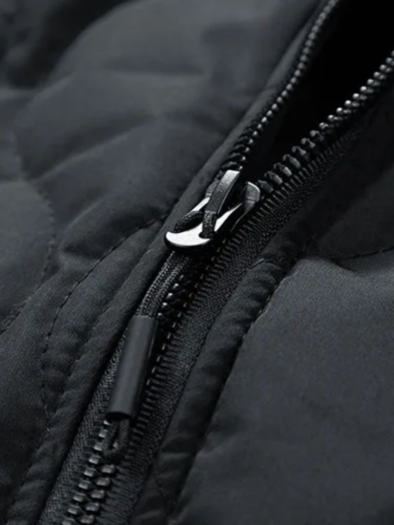 Sherpa Sleeves Padded Bomber Jacket - Casa  Laro CASA LARO