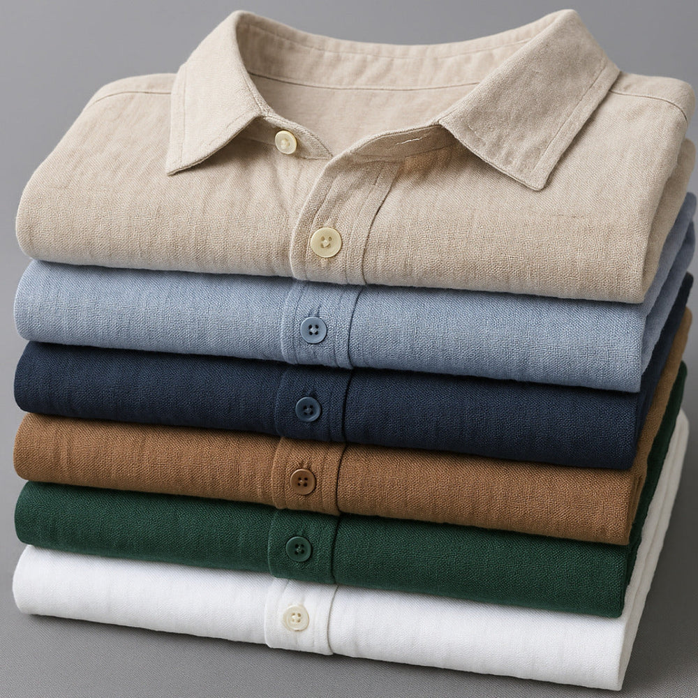 Shoreline Linen Button-Down - Shirt CASA LARO MEN