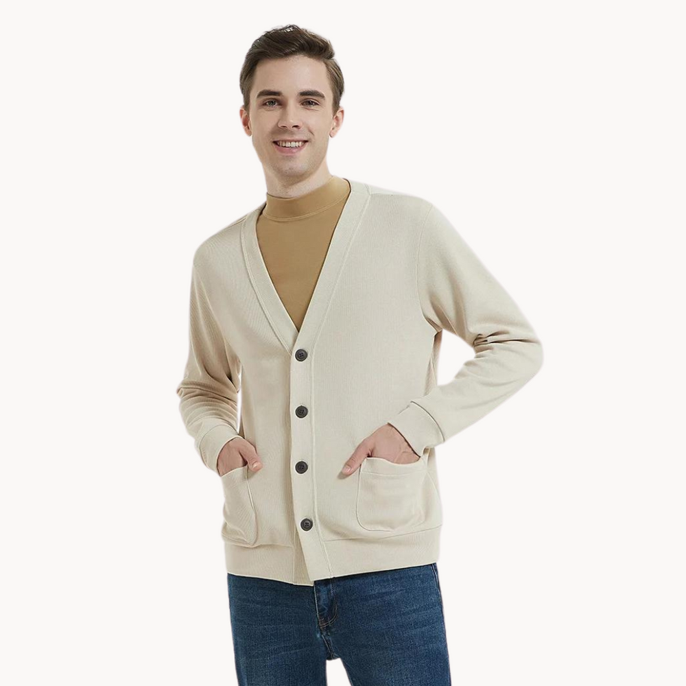 Soft Cotton Knit - Cardigan CASA LARO MEN
