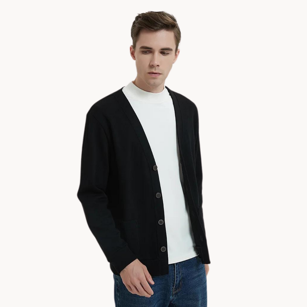 Soft Cotton Knit - Cardigan CASA LARO MEN