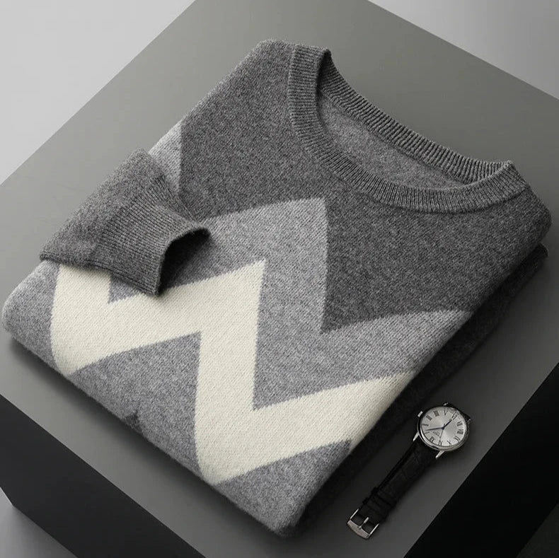 Solano Geometric Knit - Sweater CASA LARO
