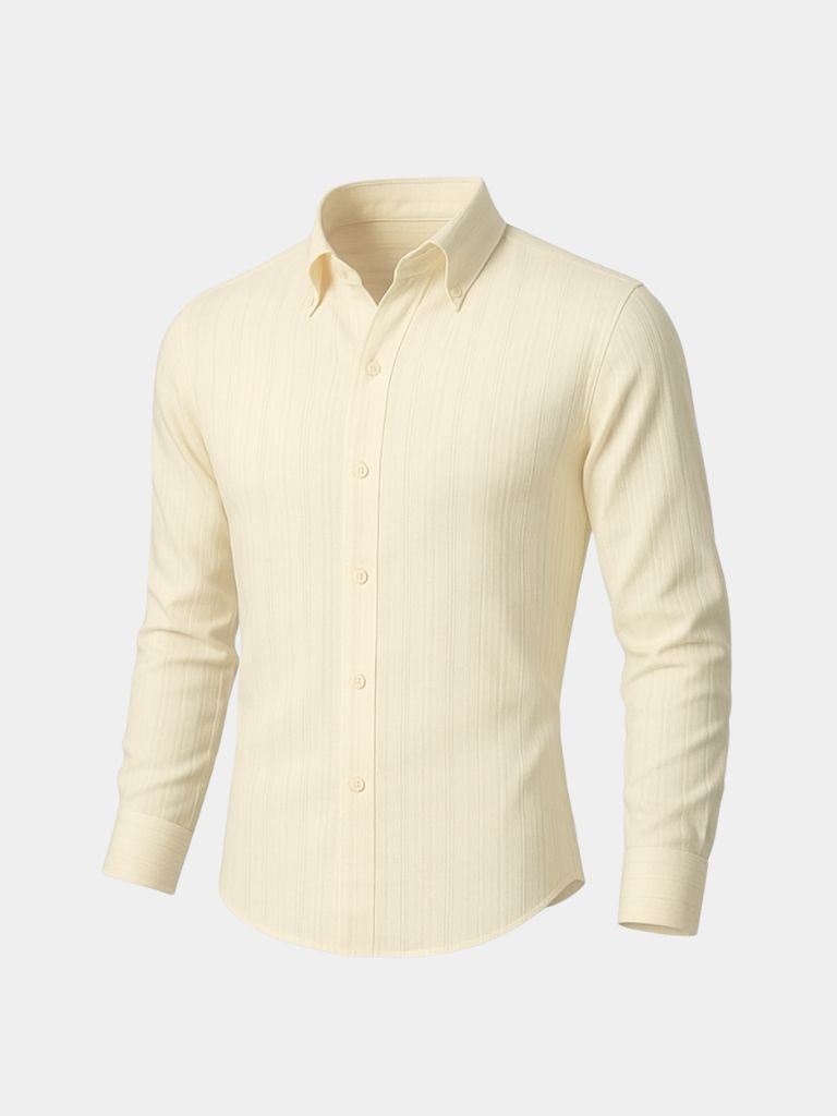 Striped Button Down Seersucker Shirt - Casa  Laro CASA LARO