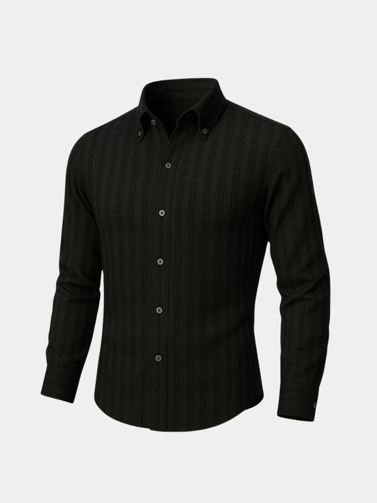 Striped Button Down Seersucker Shirt - Casa  Laro CASA LARO