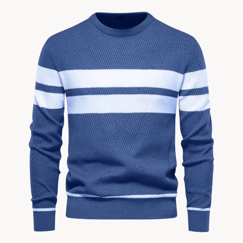 Striped Cotton Crewneck - Sweater CASA LARO