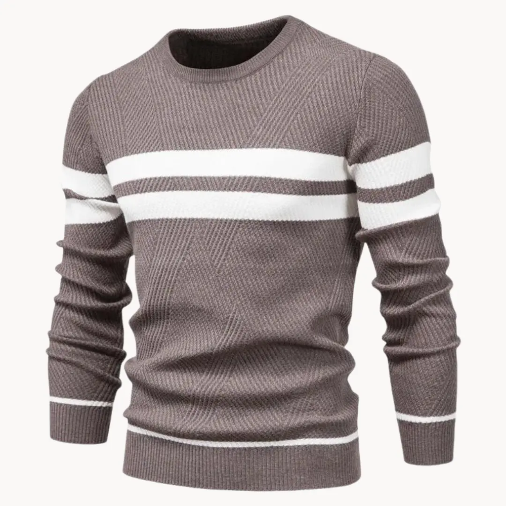 Striped Cotton Crewneck - Sweater CASA LARO