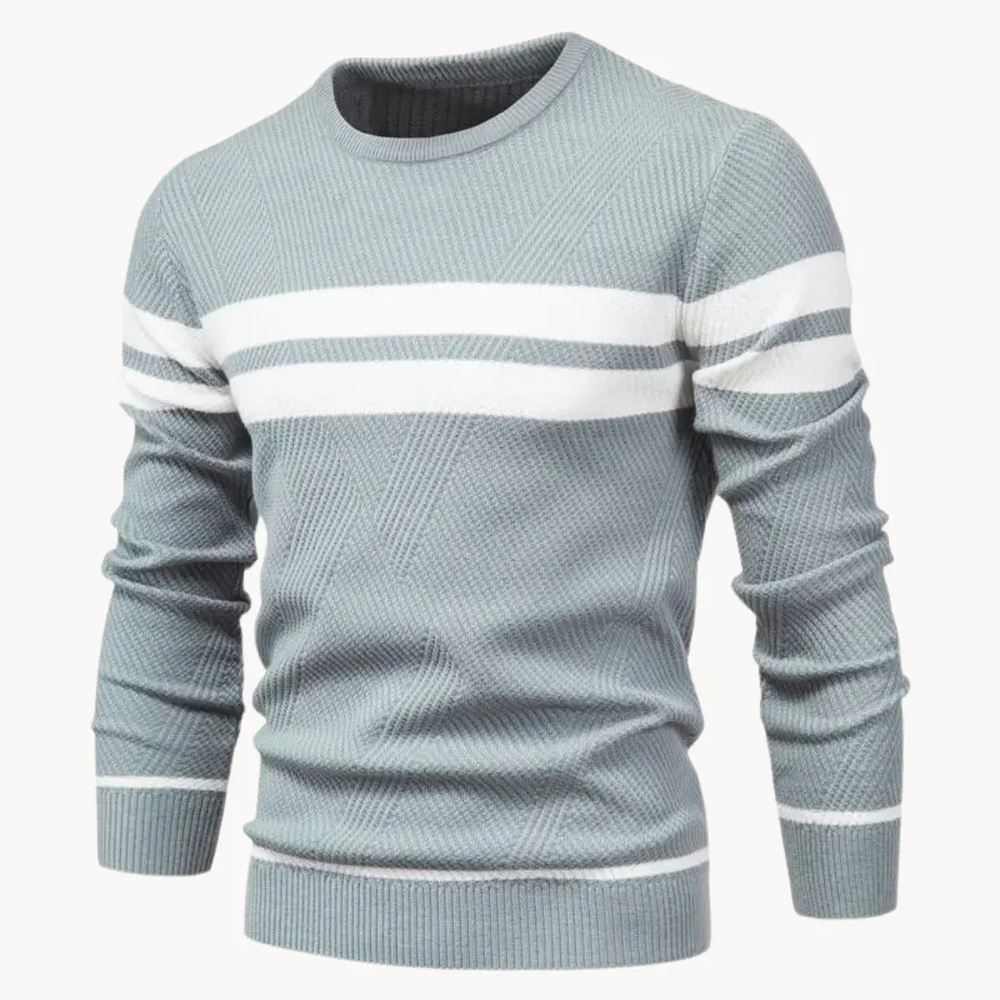 Striped Cotton Crewneck - Sweater CASA LARO