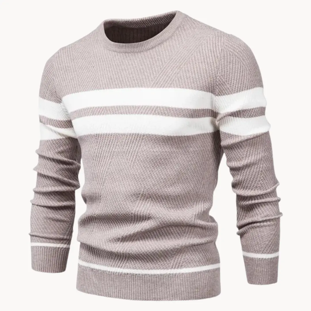 Striped Cotton Crewneck - Sweater CASA LARO