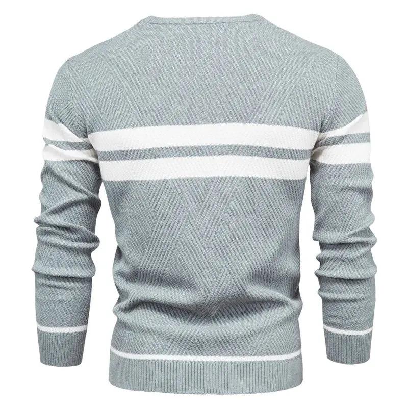 Striped Cotton Crewneck - Sweater CASA LARO