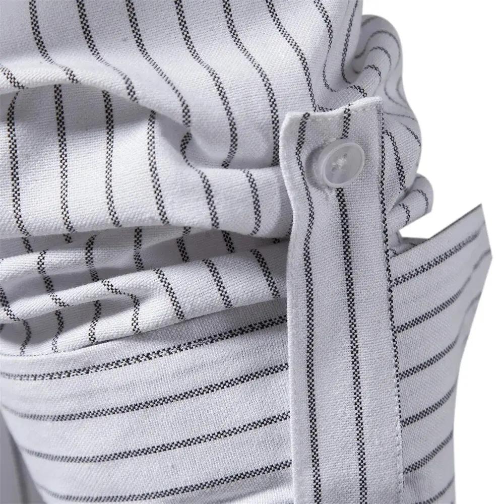 Striped Cotton Oxford - Shirt CASA LARO