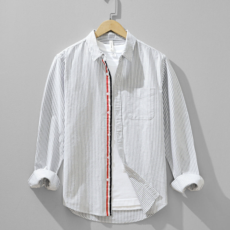 Striped Linen Button-Down - Shirt CASA LARO MEN
