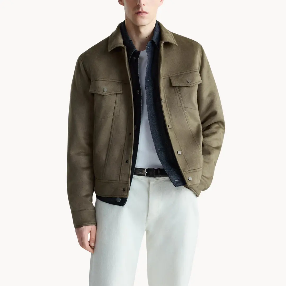 Suede Snap-Front - Jacket CASA LARO