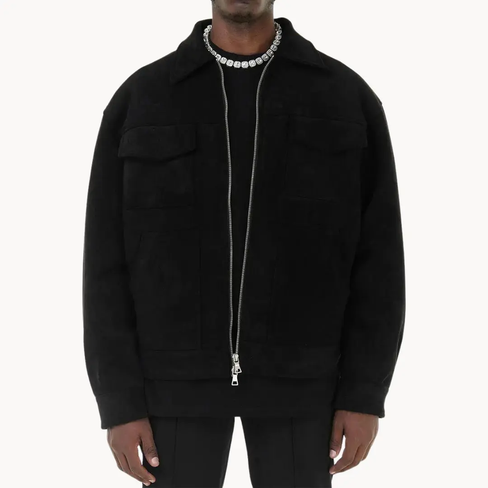 Suede Zip-Collar - Jacket CASA LARO