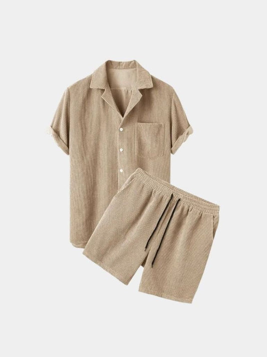 Summer Corduroy Set Shorts and Shirt - Casa  Laro CASA LARO