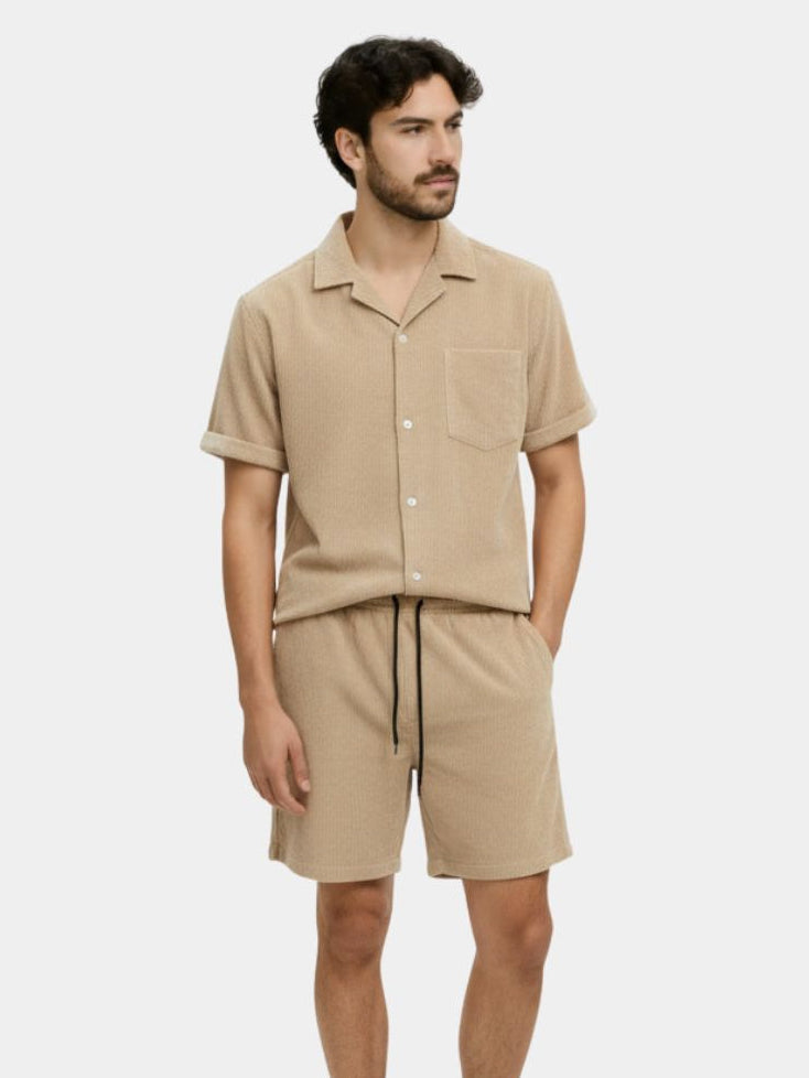 Summer Corduroy Set Shorts and Shirt - Casa  Laro CASA LARO