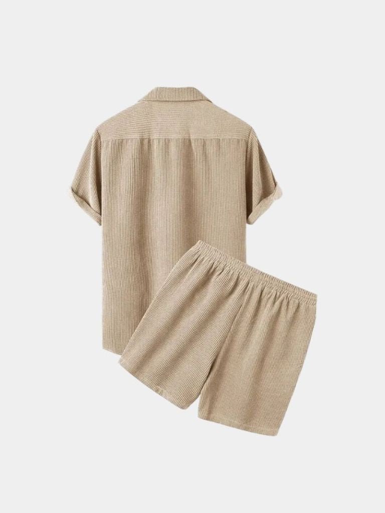 Summer Corduroy Set Shorts and Shirt - Casa  Laro CASA LARO