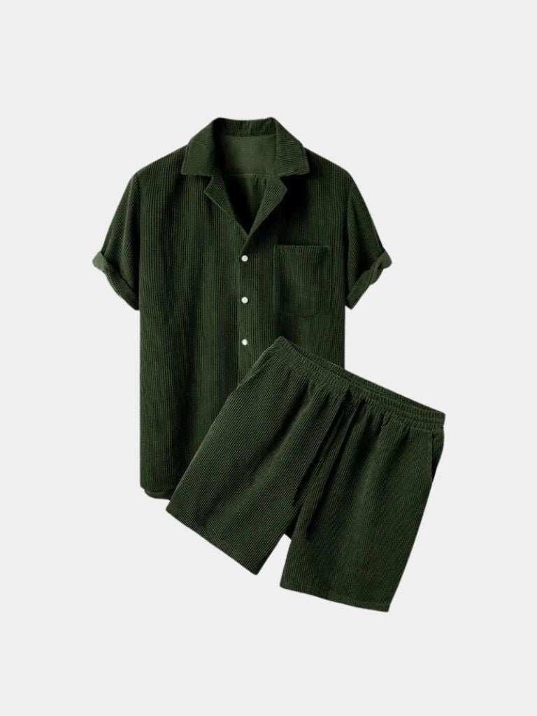 Summer Corduroy Set Shorts and Shirt - Casa  Laro CASA LARO