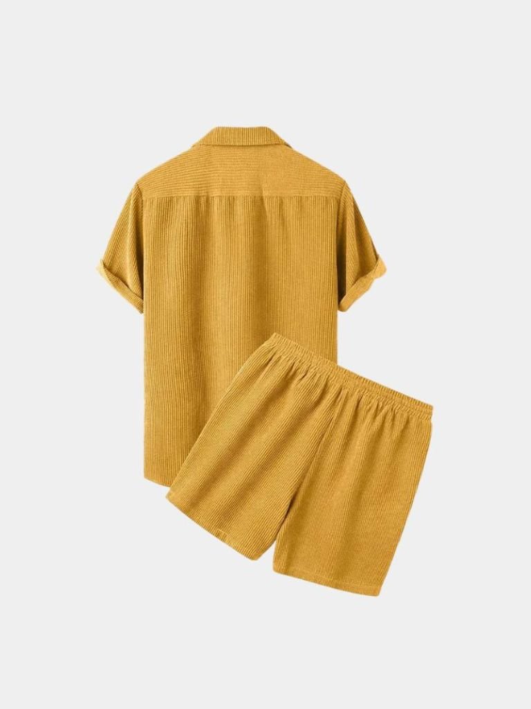 Summer Corduroy Set Shorts and Shirt - Casa  Laro CASA LARO