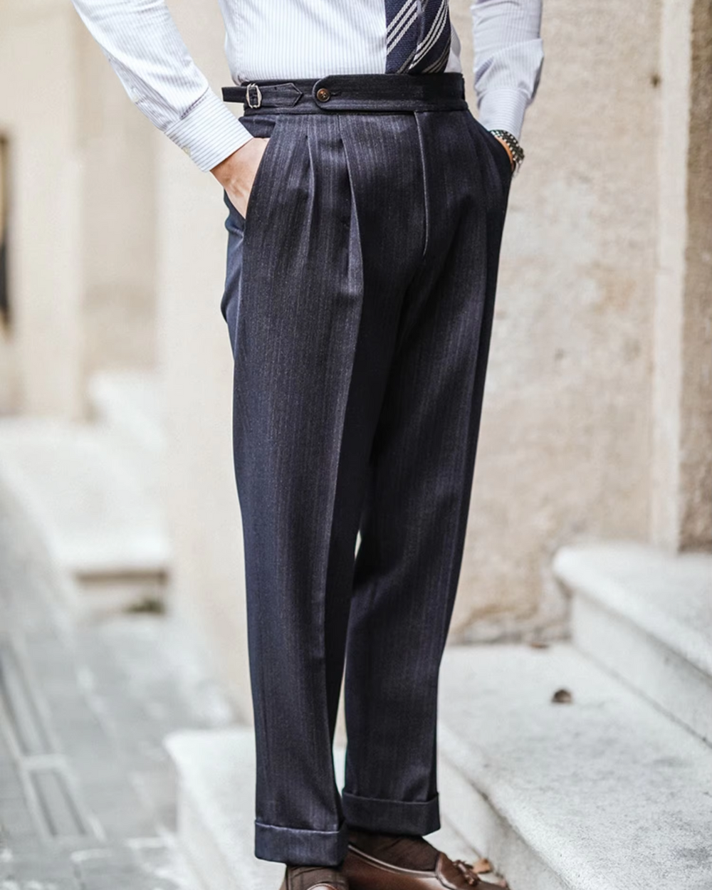 Tailored Business Slim Fit - Trousers CASA LARO MEN