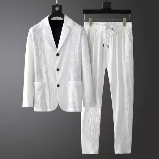 Tailored Linen Blazer Set - Two-Piece Set CASA LARO