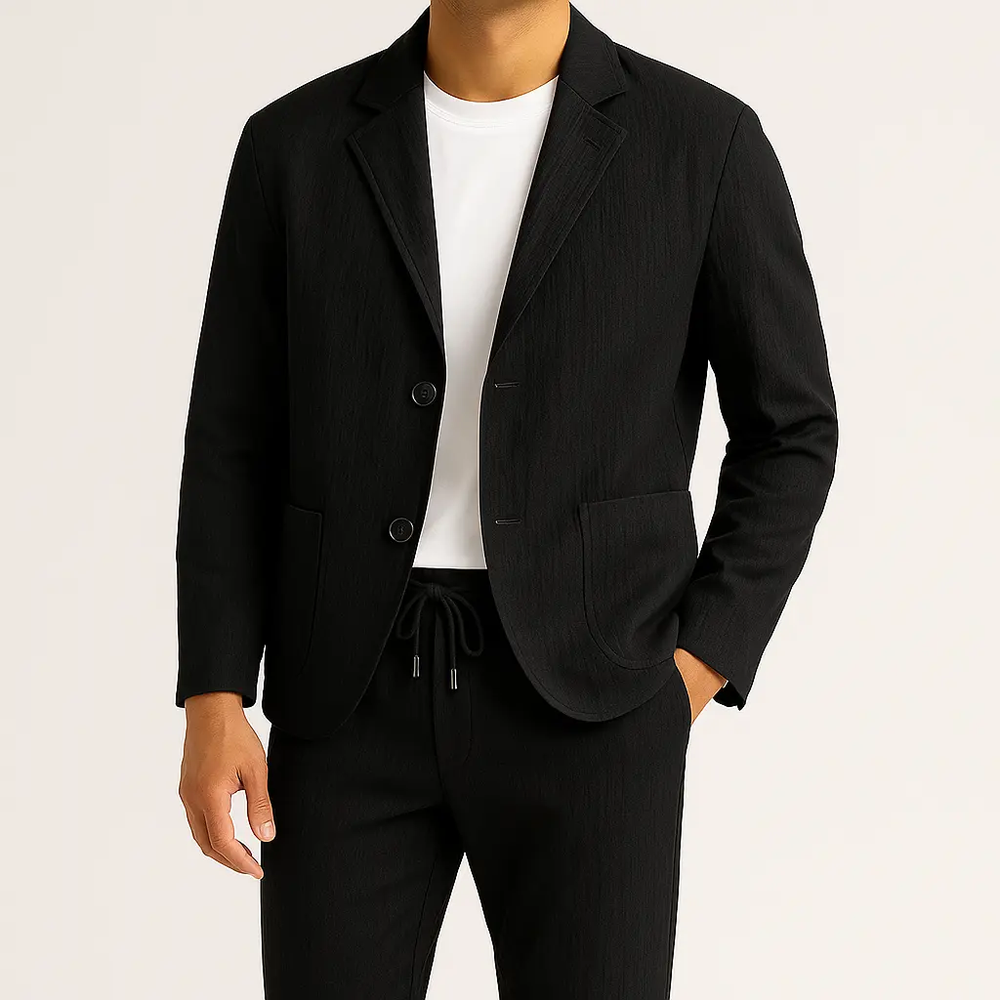 Tailored Linen Blazer Set - Two-Piece Set CASA LARO