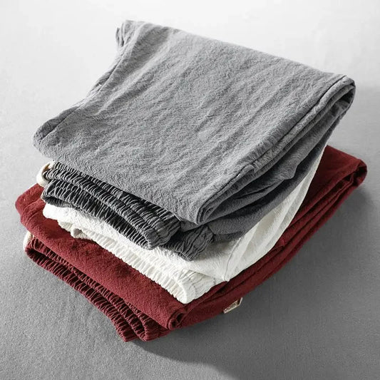 Tailored Linen Straight-Leg - Trousers CASA LARO MEN