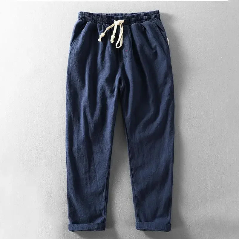 Tailored Linen Straight-Leg - Trousers CASA LARO MEN