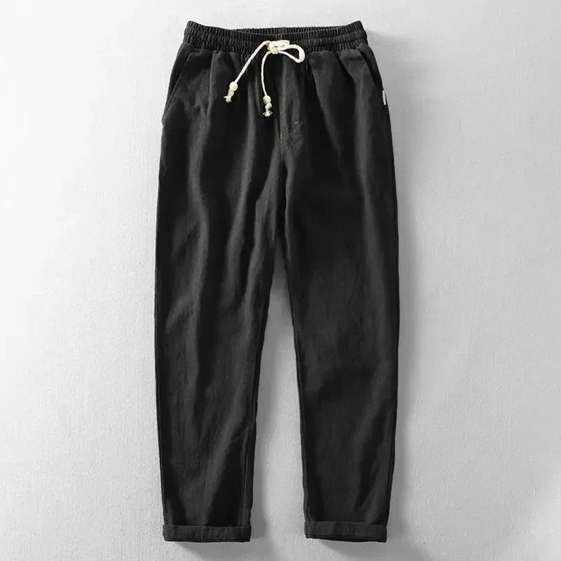 Tailored Linen Straight-Leg - Trousers CASA LARO MEN