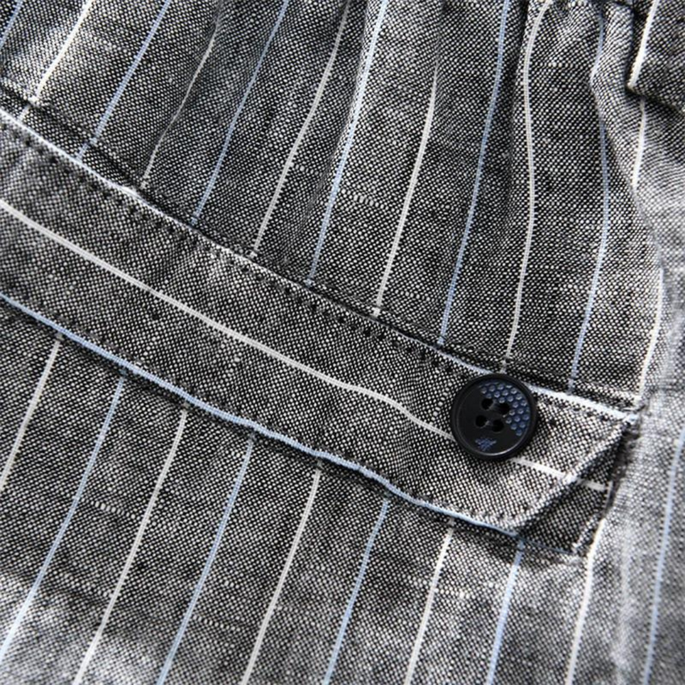 Tailored Striped Linen - Trousers CASA LARO