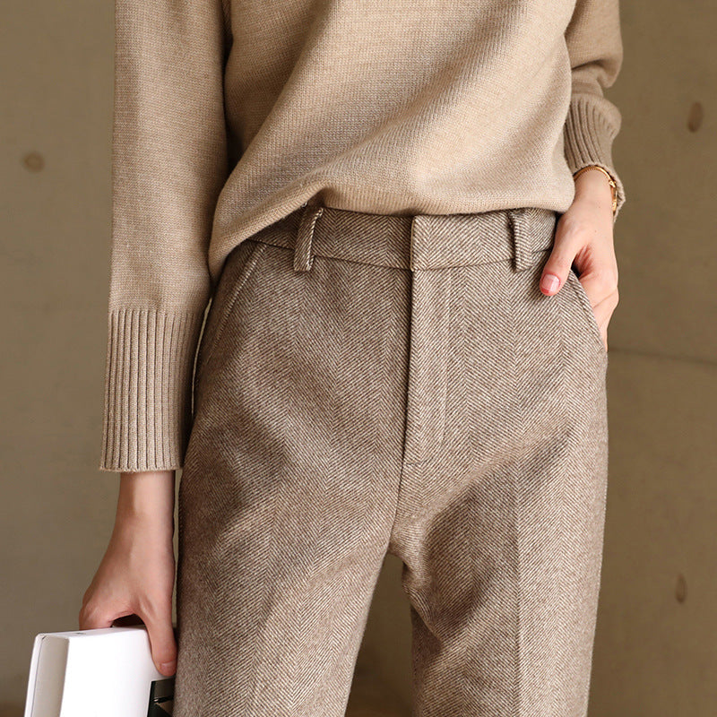 Tailored Wool Straight Leg - Trouser CASA LARO