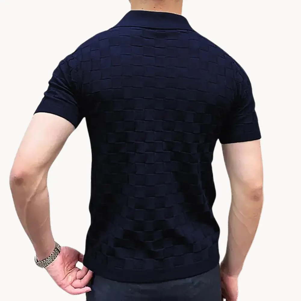 Textured Jacquard Knit - Polo CASA LARO