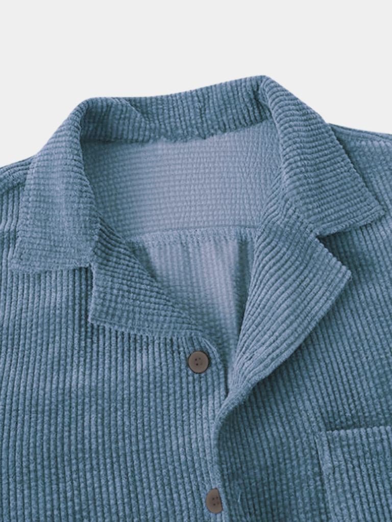 Textured Short Sleeve Shirt - Casa  Laro CASA LARO