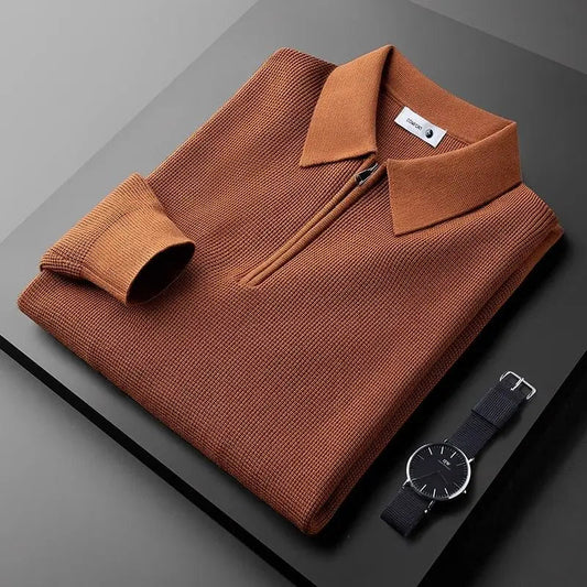 Textured Zip - Polo Shirt CASA LARO MEN