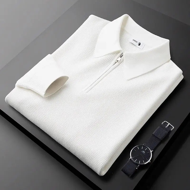 Textured Zip - Polo Shirt CASA LARO MEN