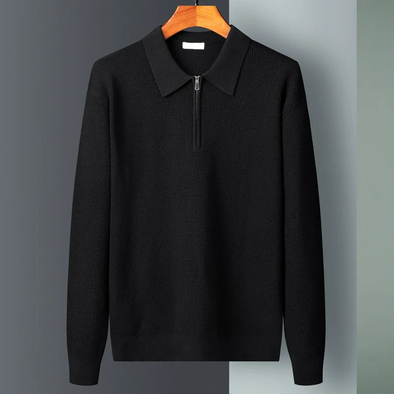 Textured Zip - Polo Shirt CASA LARO MEN