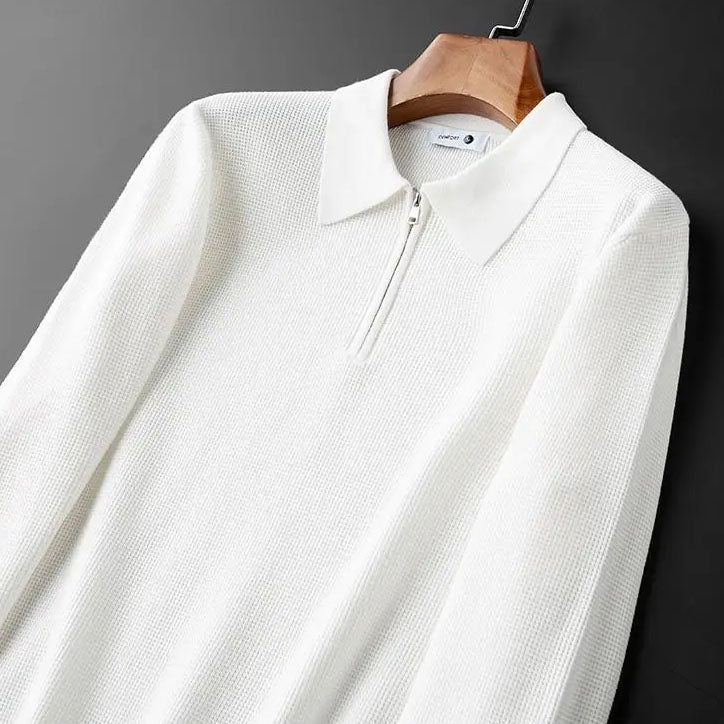 Textured Zip - Polo Shirt CASA LARO MEN