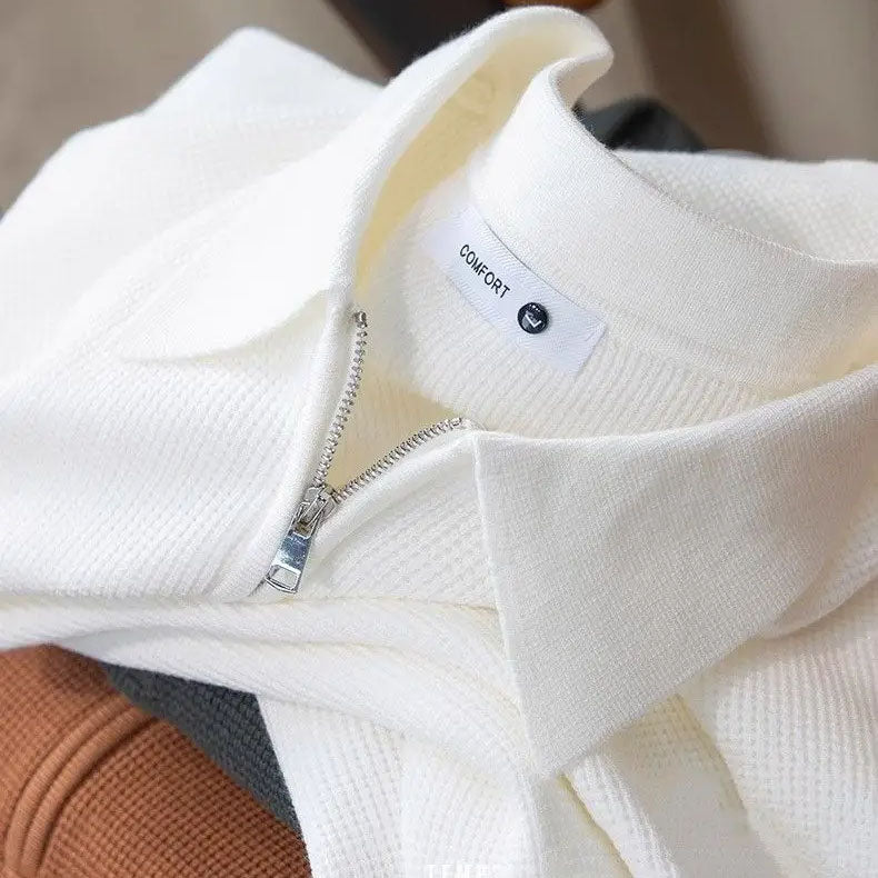 Textured Zip - Polo Shirt CASA LARO MEN