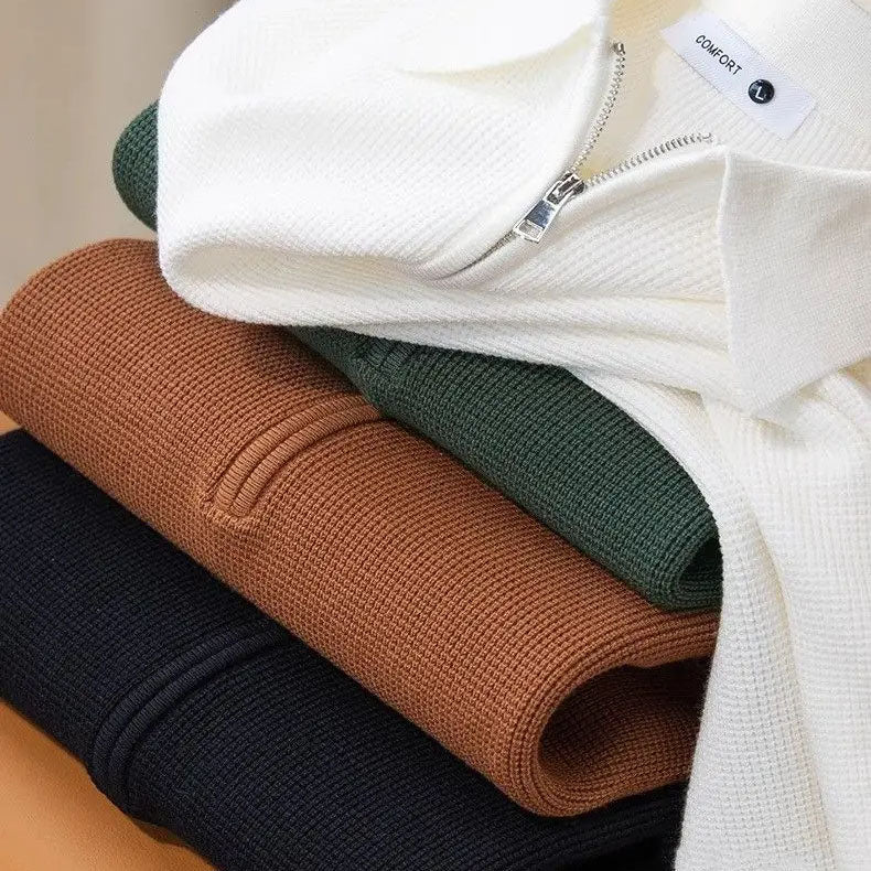 Textured Zip - Polo Shirt CASA LARO MEN