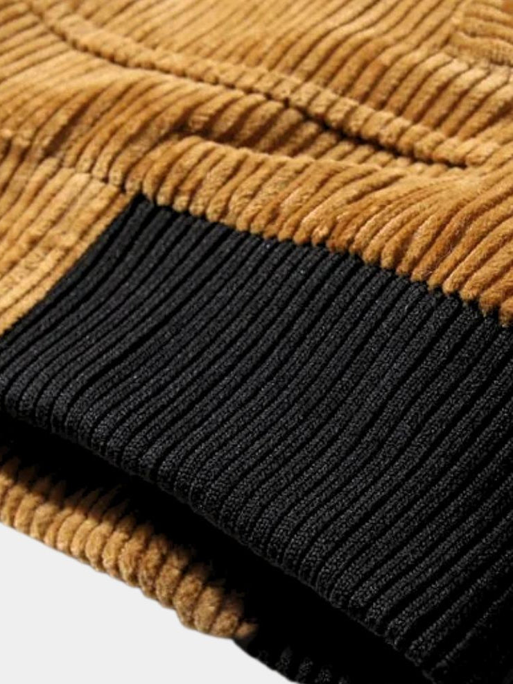 Thermal Windbreaker Corduroy Jacket - Casa  Laro CASA LARO