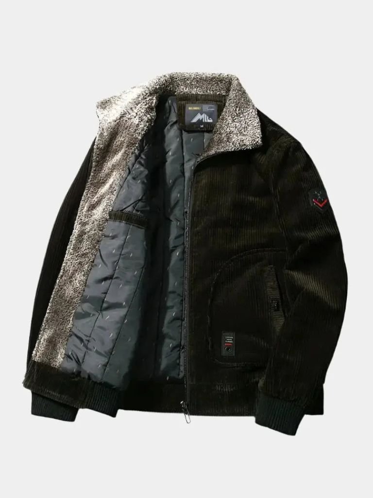 Thermal Windbreaker Corduroy Jacket - Casa  Laro CASA LARO
