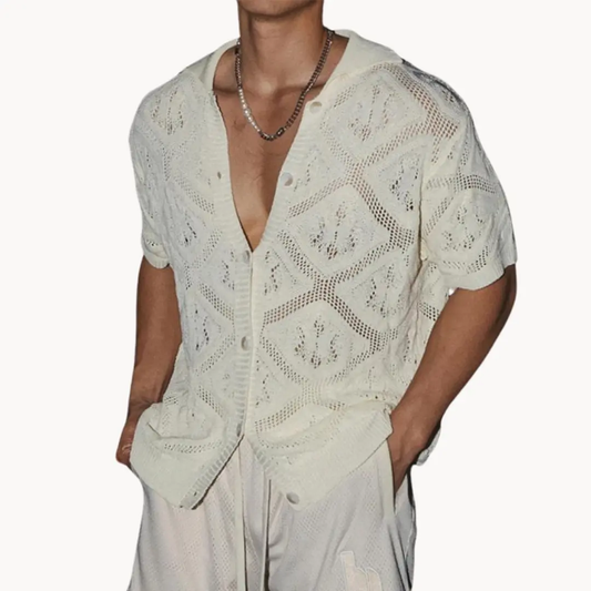 Tidal Crochet Knit - T-Shirt CASA LARO