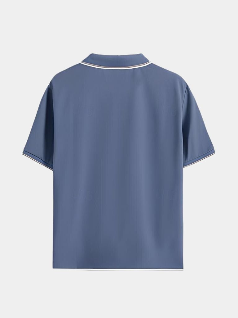Timeless Black V-Neck Polo - Casa  Laro CASA LARO