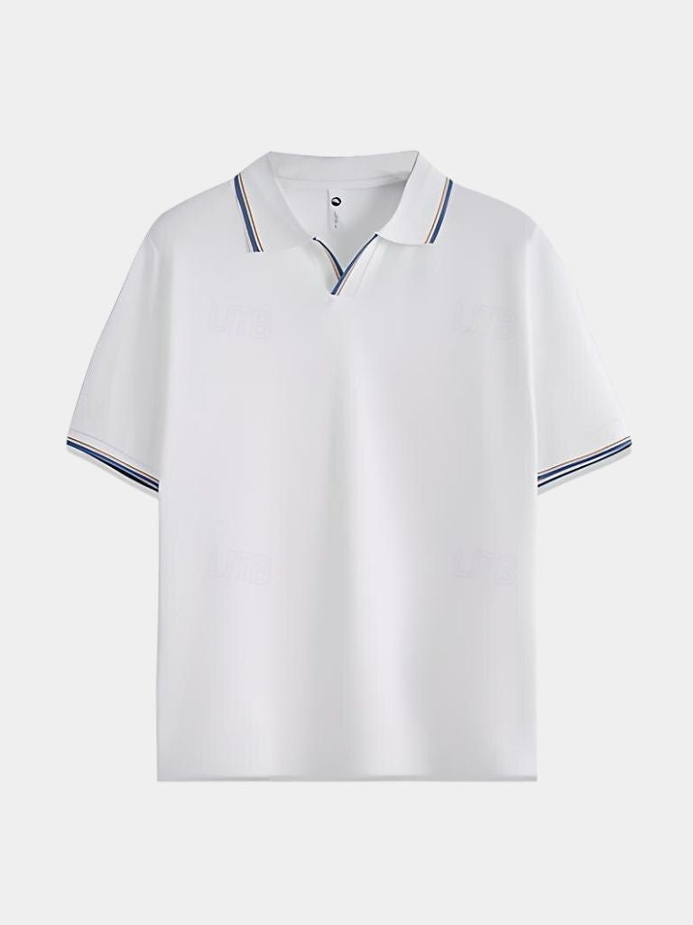 Timeless Black V-Neck Polo - Casa  Laro CASA LARO