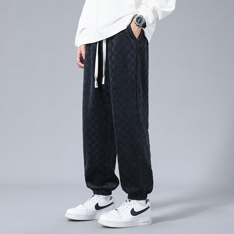 Tone-On-Tone Checked - Joggers CASA LARO MEN